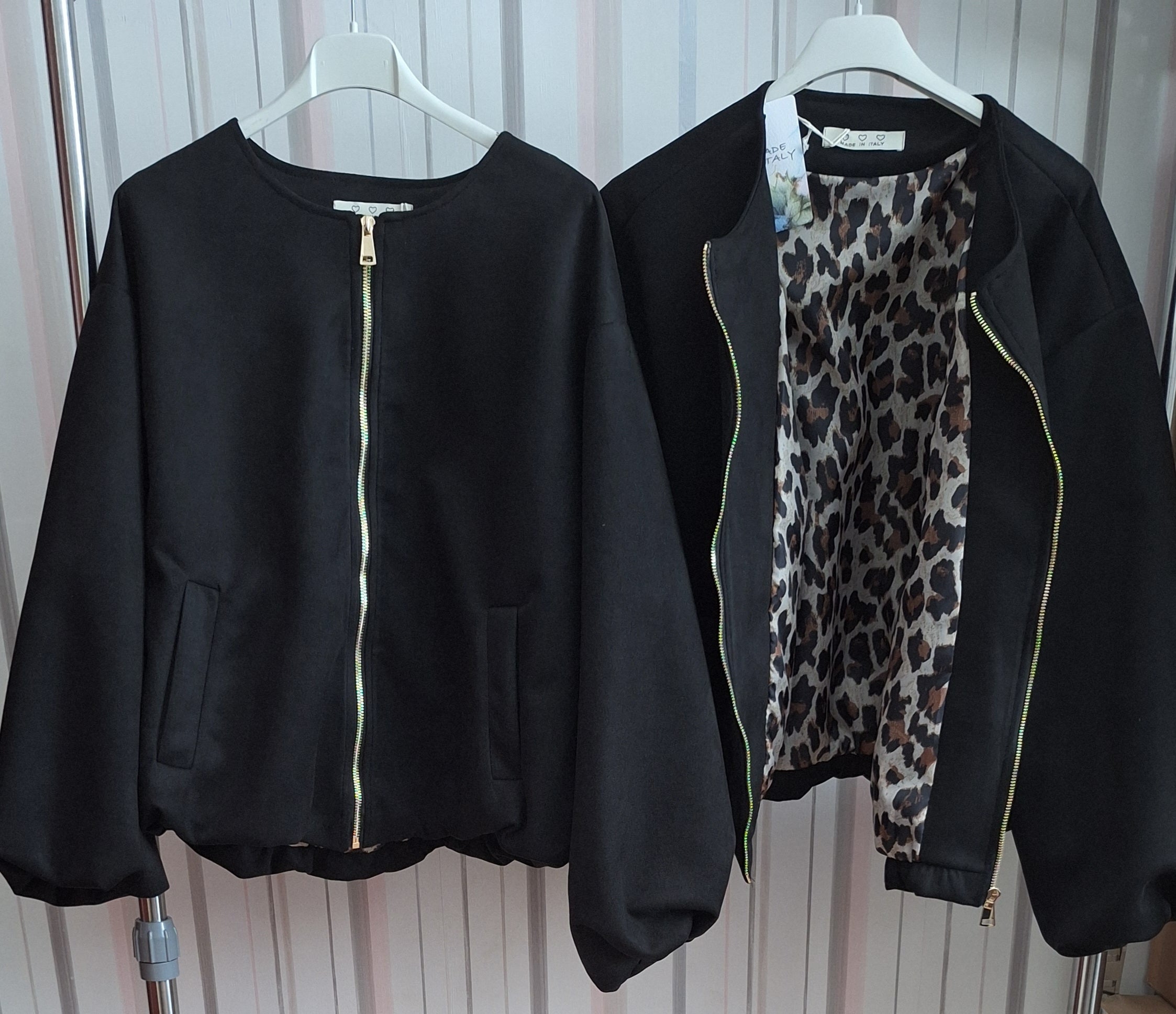 Bomber Jacke mit  Leo