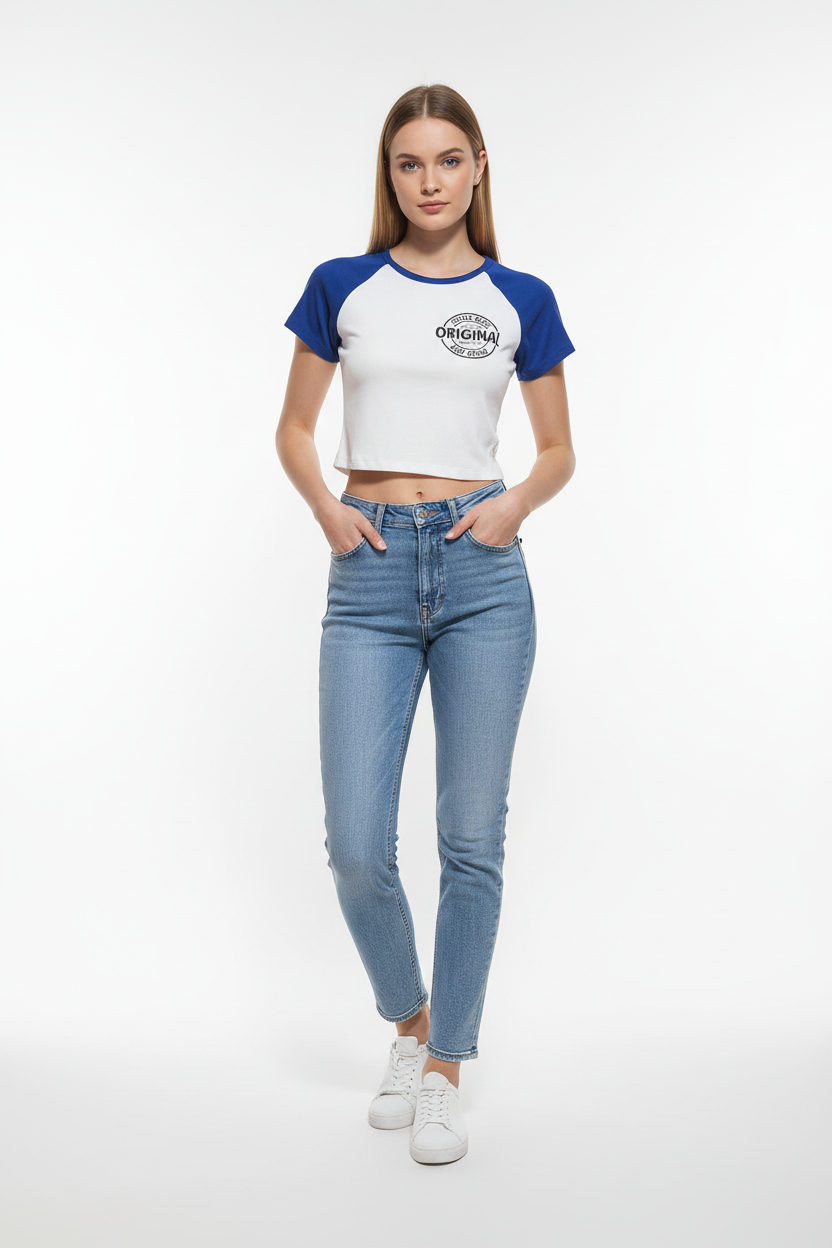 Crop-top Mit Aufdruck-Original