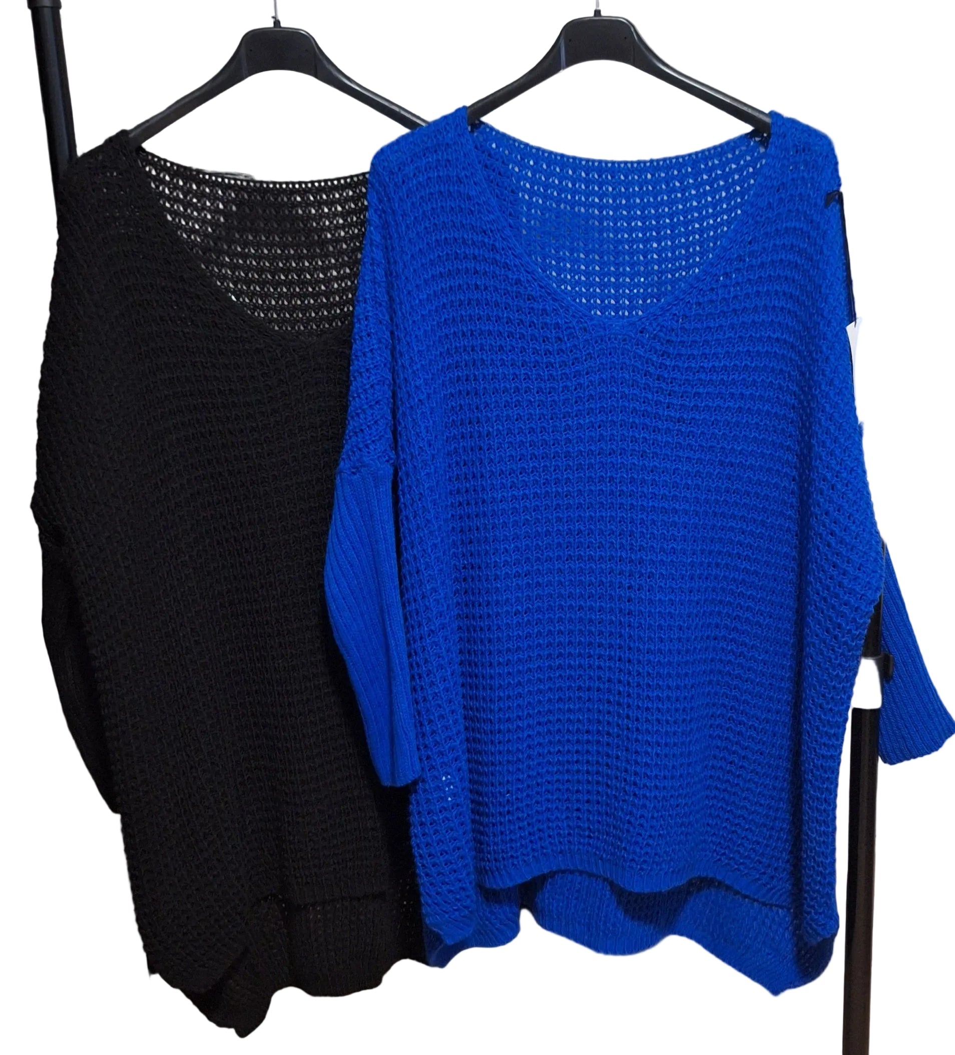 Grob Strick-Pulli stylischen V-Ausschnitt