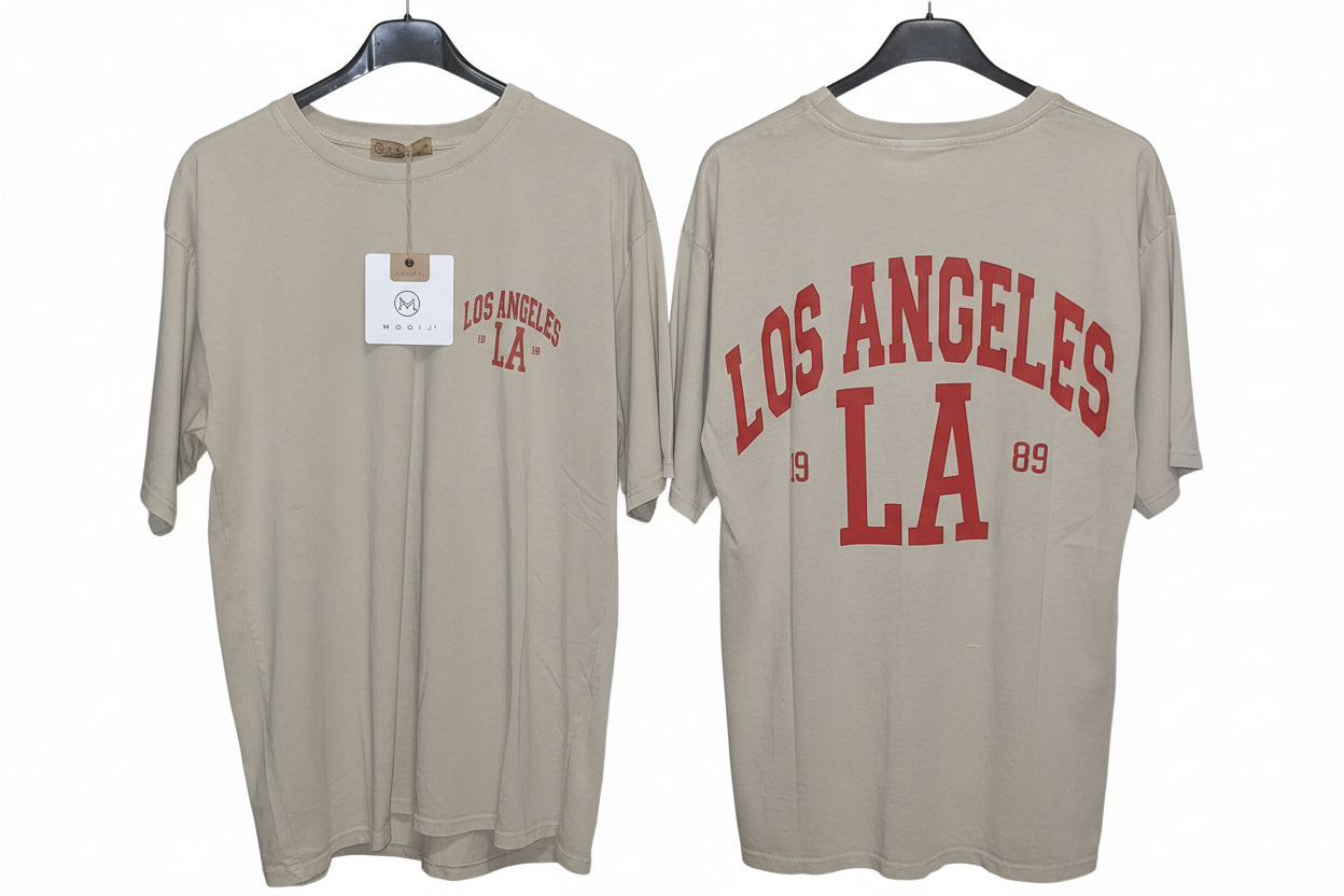 T-Shirt LA/ Los Angeles  Aufdruck vorne und Hinten