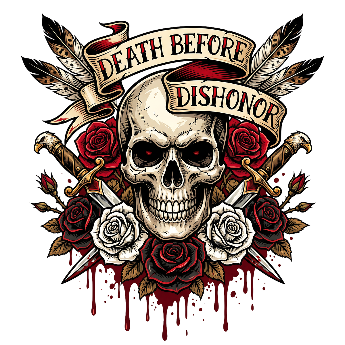 Floral Skull 20 – Bügelbild BB-6029
