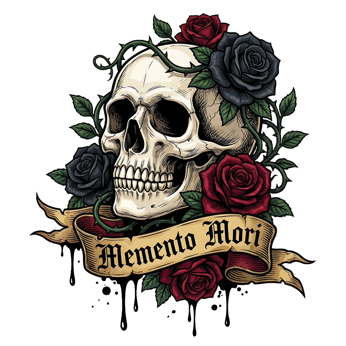 Floral Skull 28 – Bügelbild BB-6037