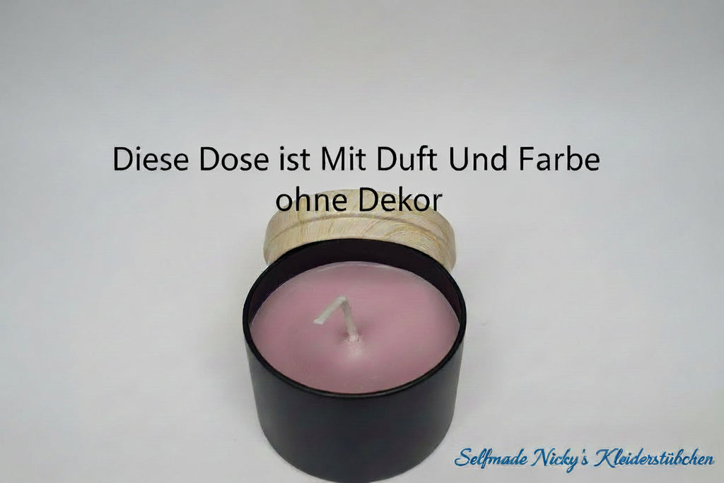 Handmade Nicky's Kleiderstuebchen  Kerzen In Dosen In Verschieden Düften