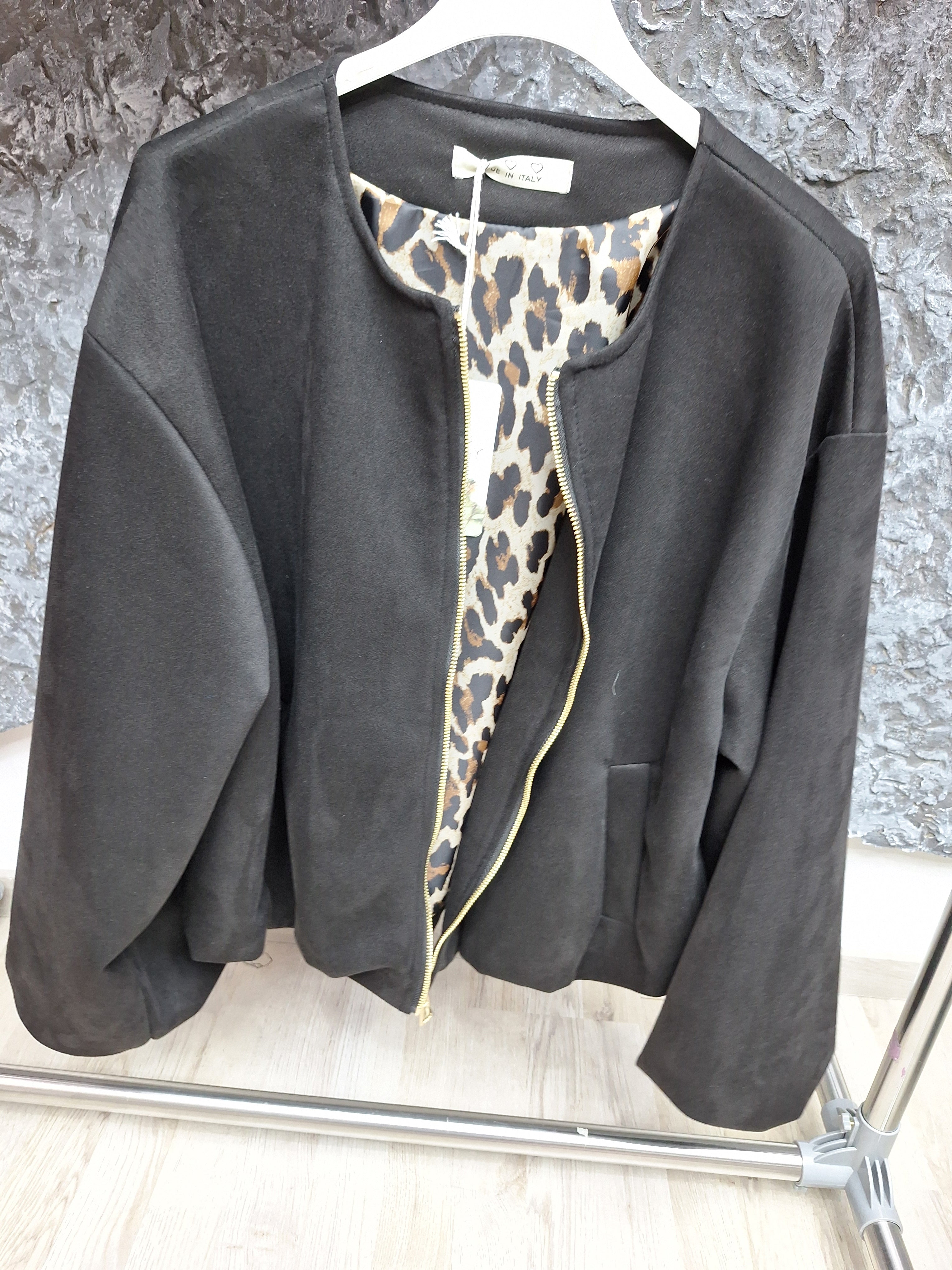 Bomber Jacke mit  Leo