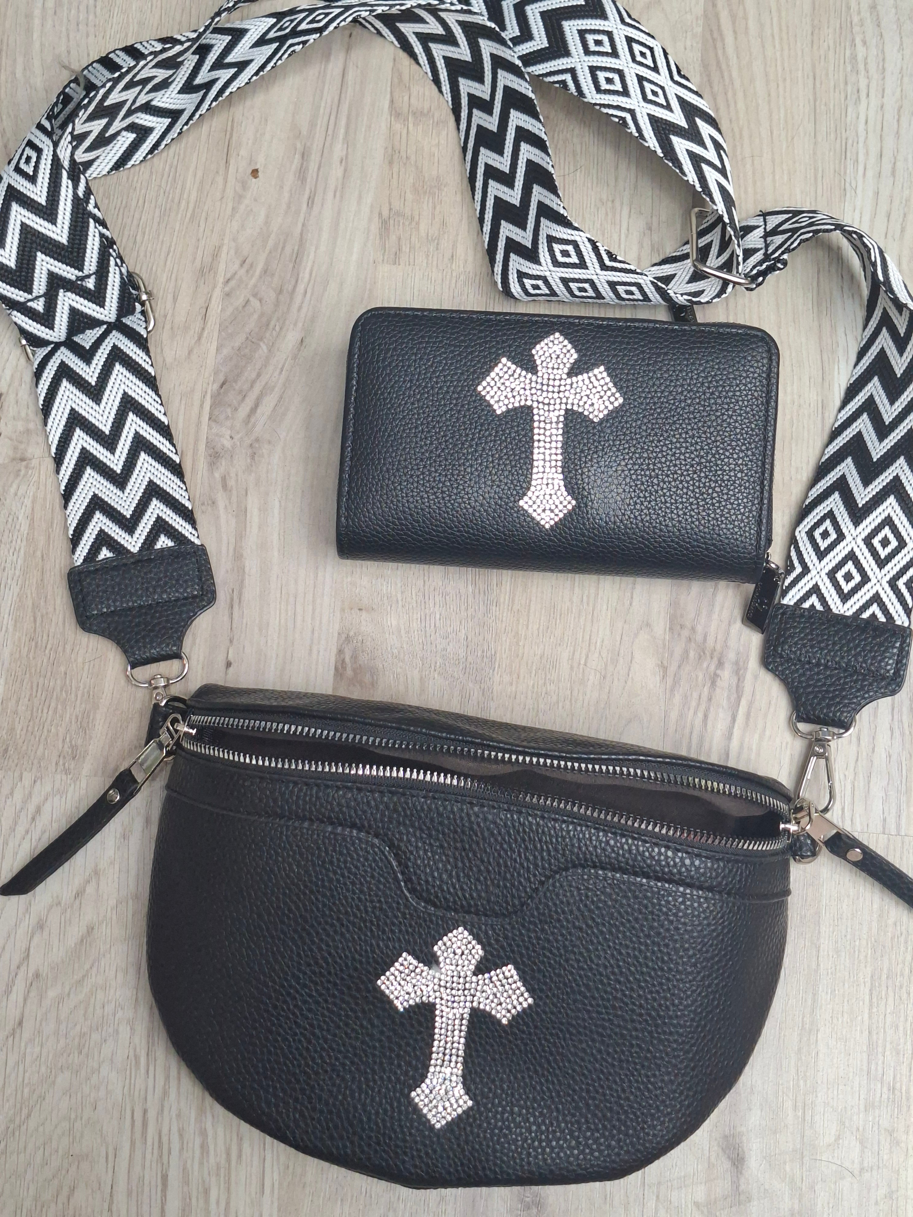 Umhängetasche-Set Kreuz