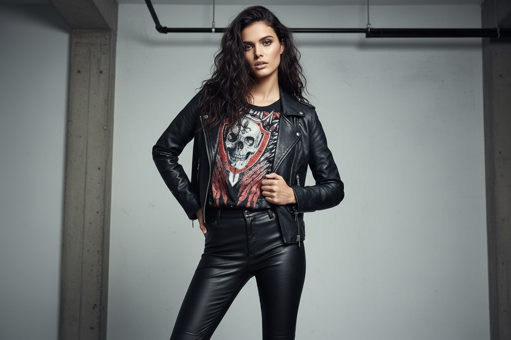 T-Shirt Eric mit Skull und Rot