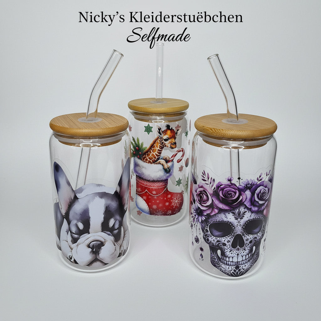 Nicky's Kleiderstuebchen Selfmade Glasbecher in 2 Größen
