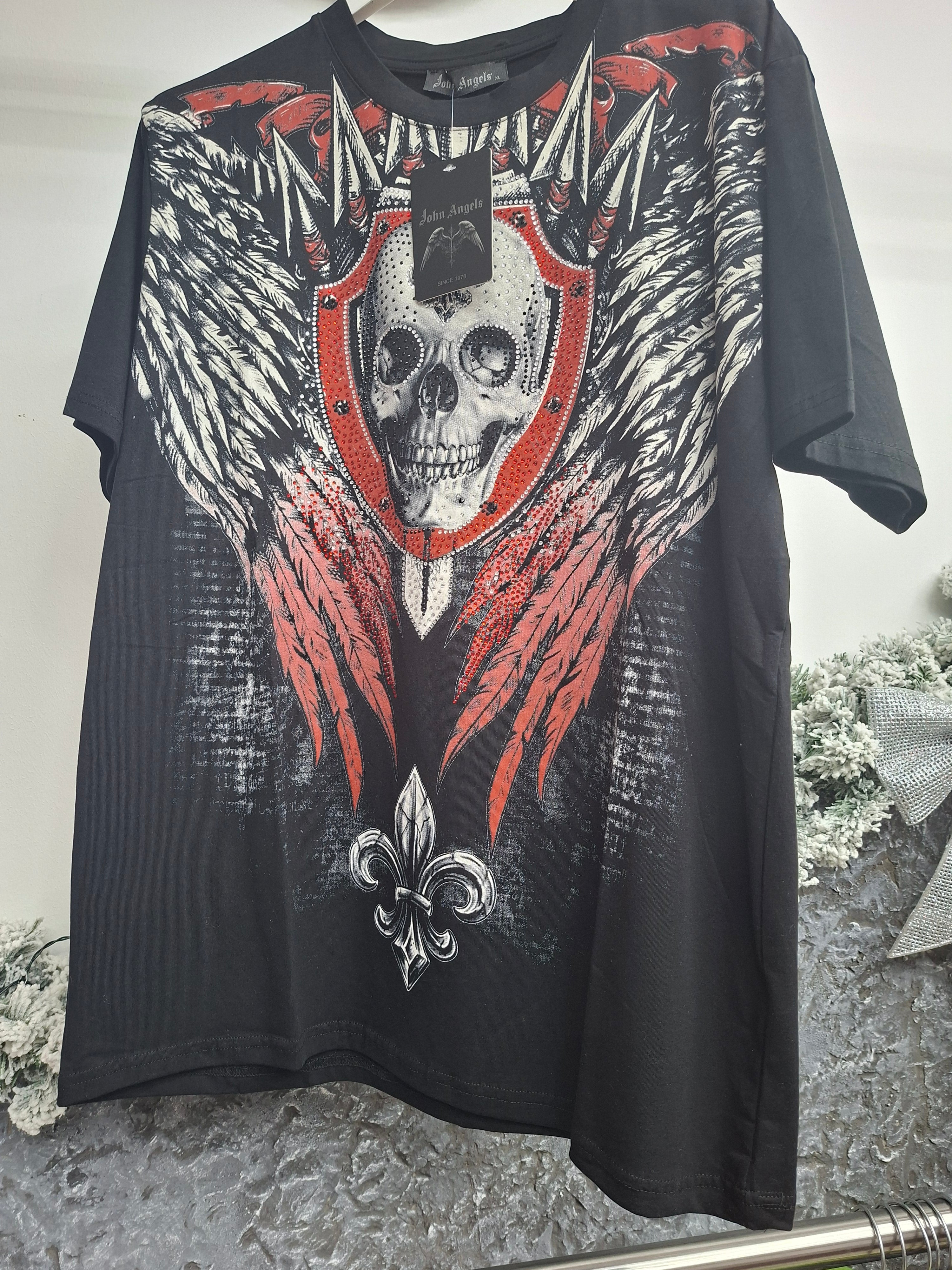 Skull Shirt Eric mit Rot