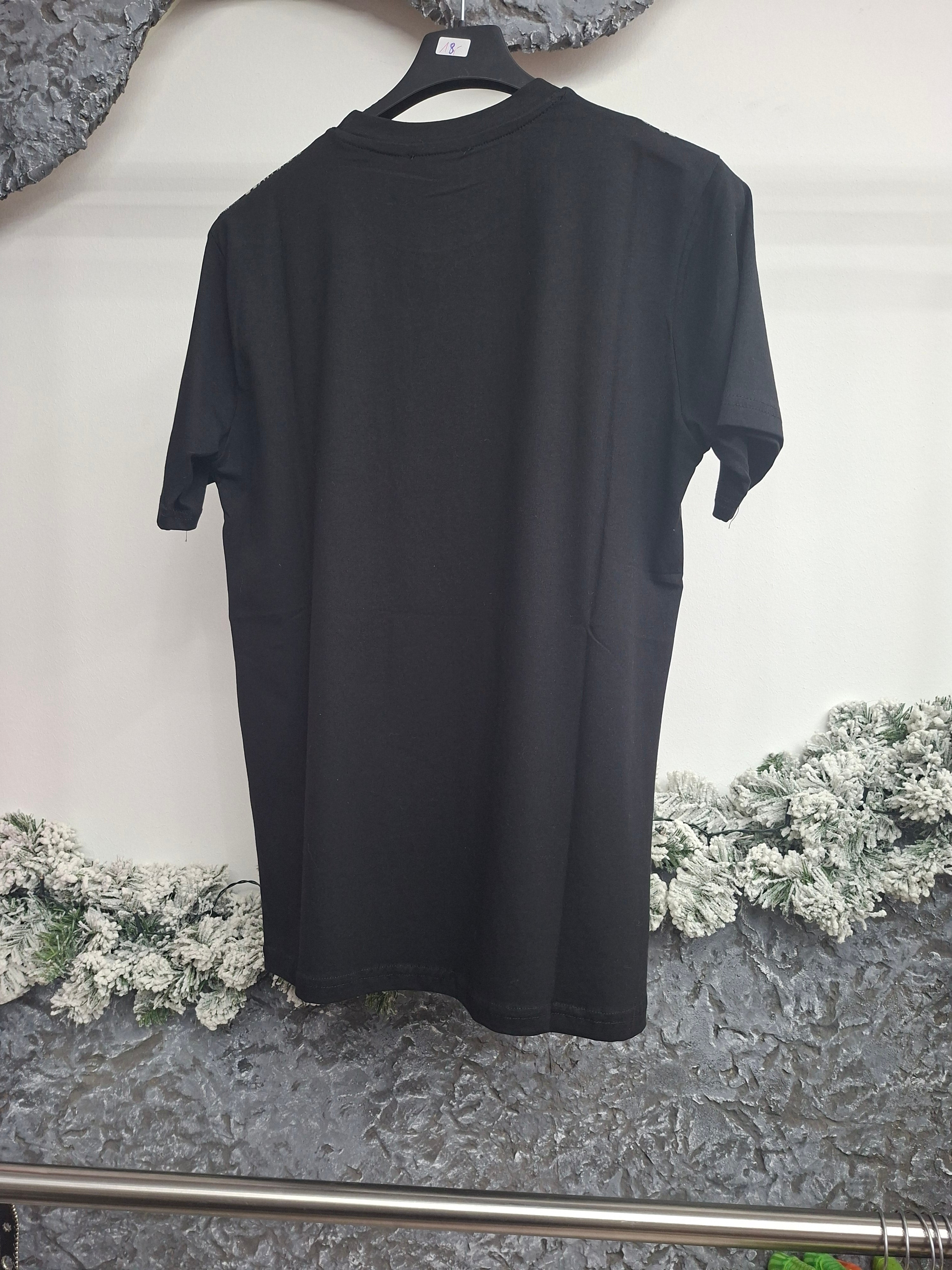 Skull Orange Shirt mit bling bling